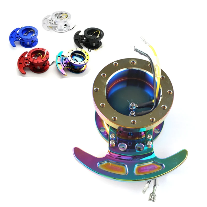 

Universal Colorful Racing Steering Wheel Quick Release Hub Kit Adapter Body Removable Snap Off Boss Kit