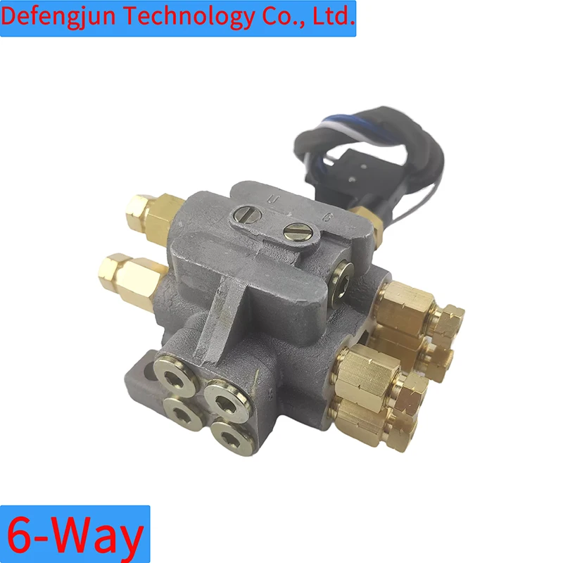 

DMU grease progressive lubrication 6 way with switch