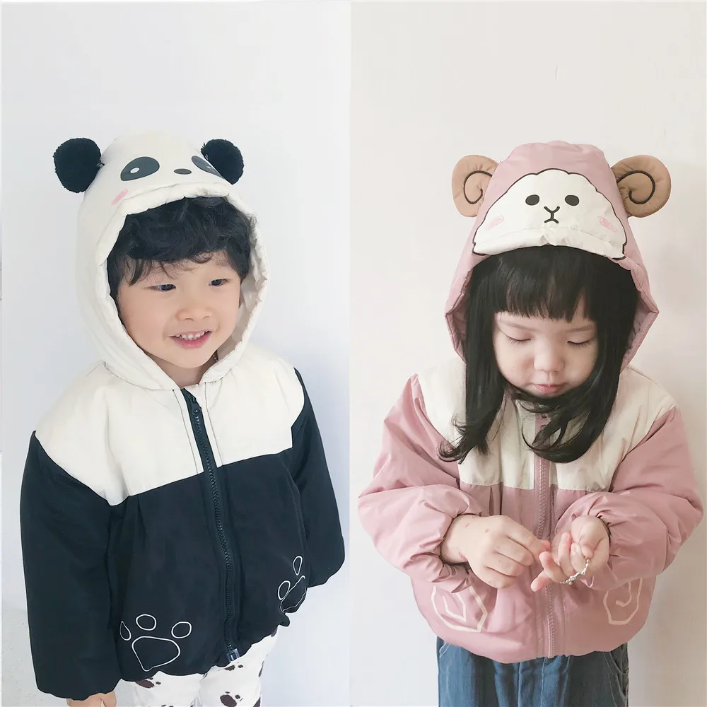 Tonytaobaby Winter New Boys and Girls' Children's Clothing Lovely Sheep Panda Coat Coat Kids Winter