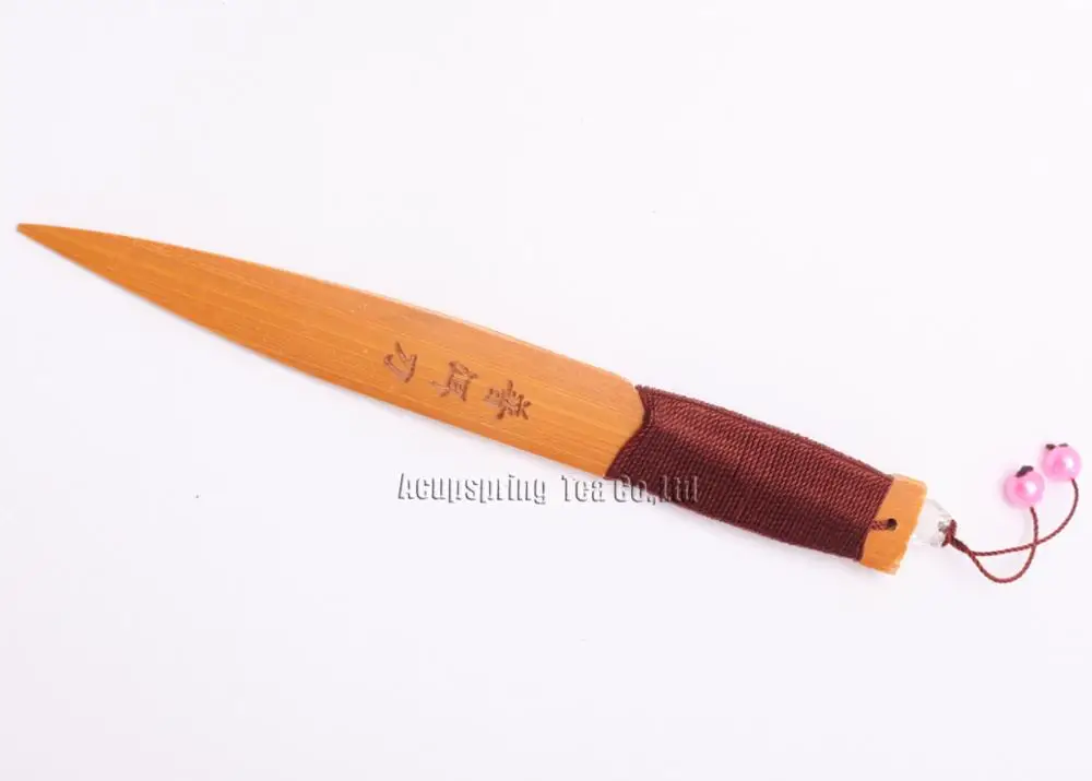 Beautiful Bamboo Tea Needle/Knife/Cutter,For making Ripe/Raw Puerh tea,Pu'er tea accessories,with Secret gifts