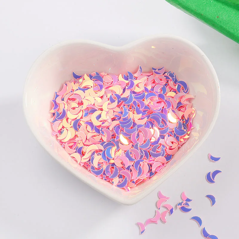 2000Pcs/lot 2*6mm Curved Moon Sequins Paillettes for Nails Art manicure,Wedding Decoration Confetti,Slime Diy Accessories