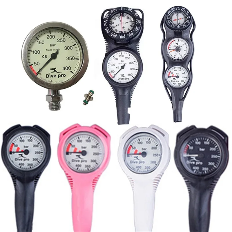 PRESSURE GAUGE Scuba Diving Mini SPG Consoles and Gauges Diving Equipment Colorful