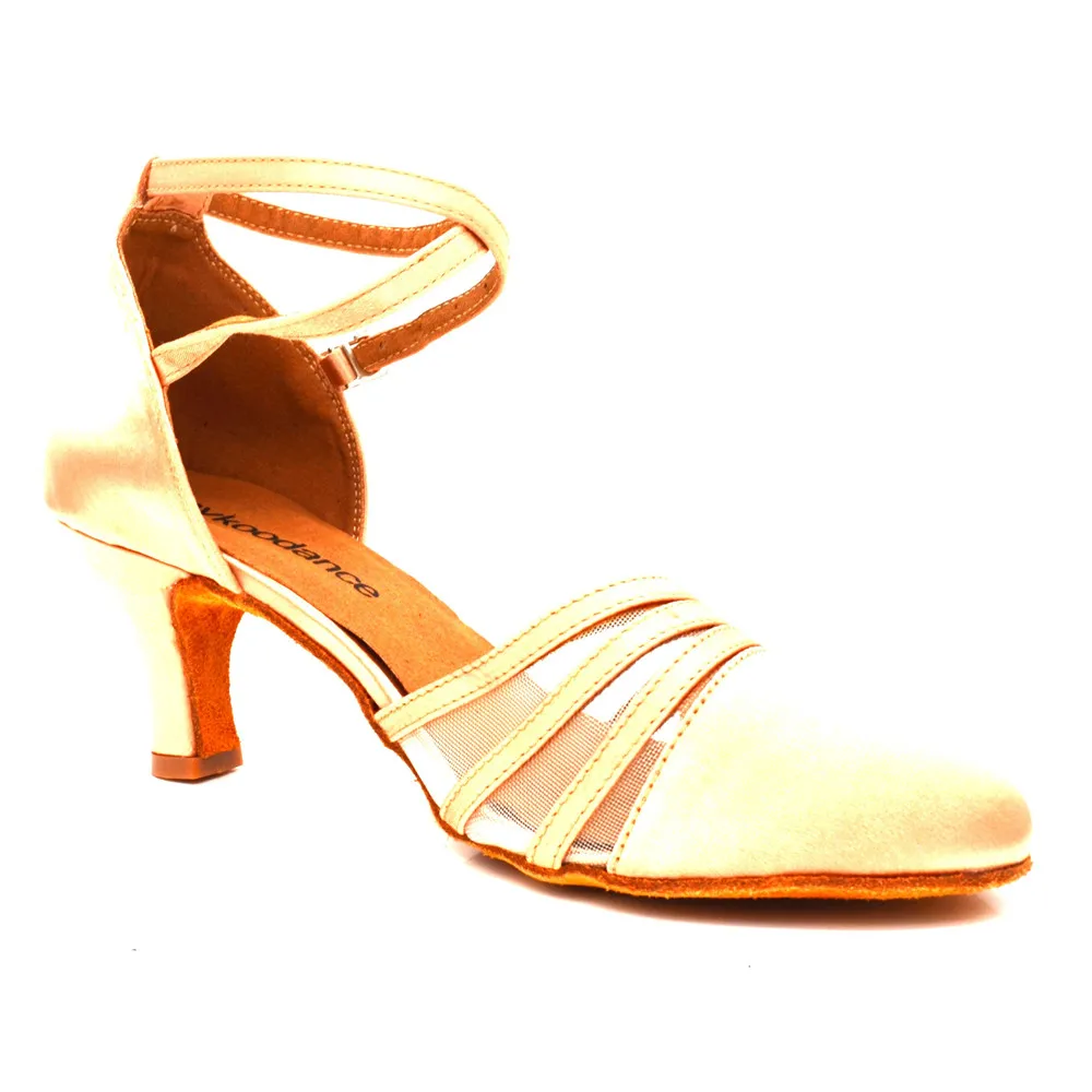 Evkoodance المرأة الجلد مضخة أحذية الرقص 6 سنتيمتر كعب اللاتينية السالسا التانغو أحذية ممارسة قاعة الرقص أحذية حفل زفاف أحذية رقص #2