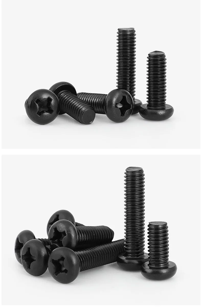 Vis à Tête Cylindrique Creuse Hexagonale – Inox 304 Noir – Lot De Qualité