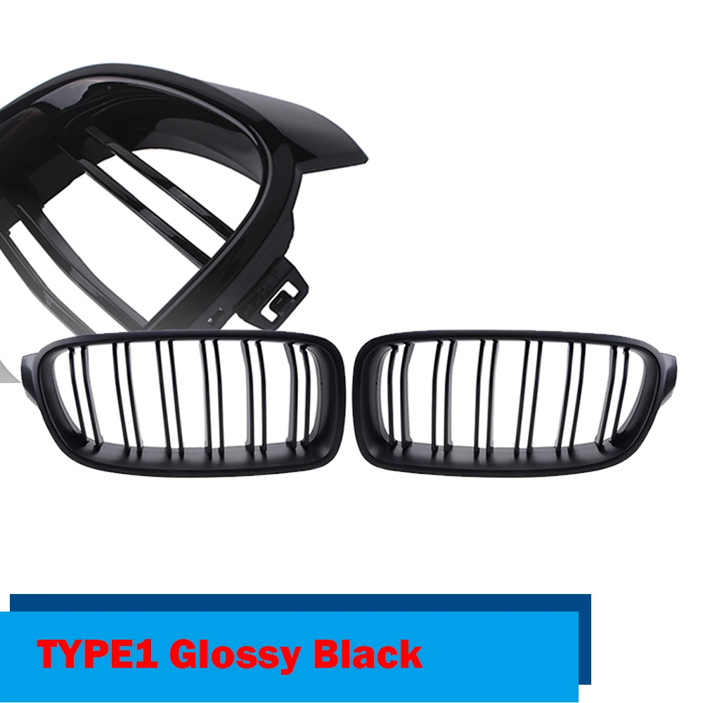 High Quality ABS Fit For BMW F30 F31 F35 2012-2018 320i 325i 328i Car Styling Front Kidney Grille Dual Slat Grille Accessories