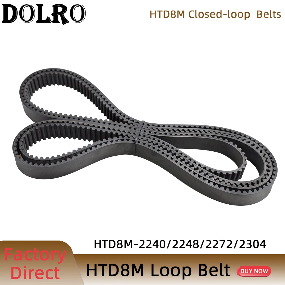 HTD 8M synchronous belt C=2240/2248/2272/2304width 15/20/25/30/40/50mm Teeth 280 281 284 288  HTD8M Timing Belt 2240-8M  2248-8M