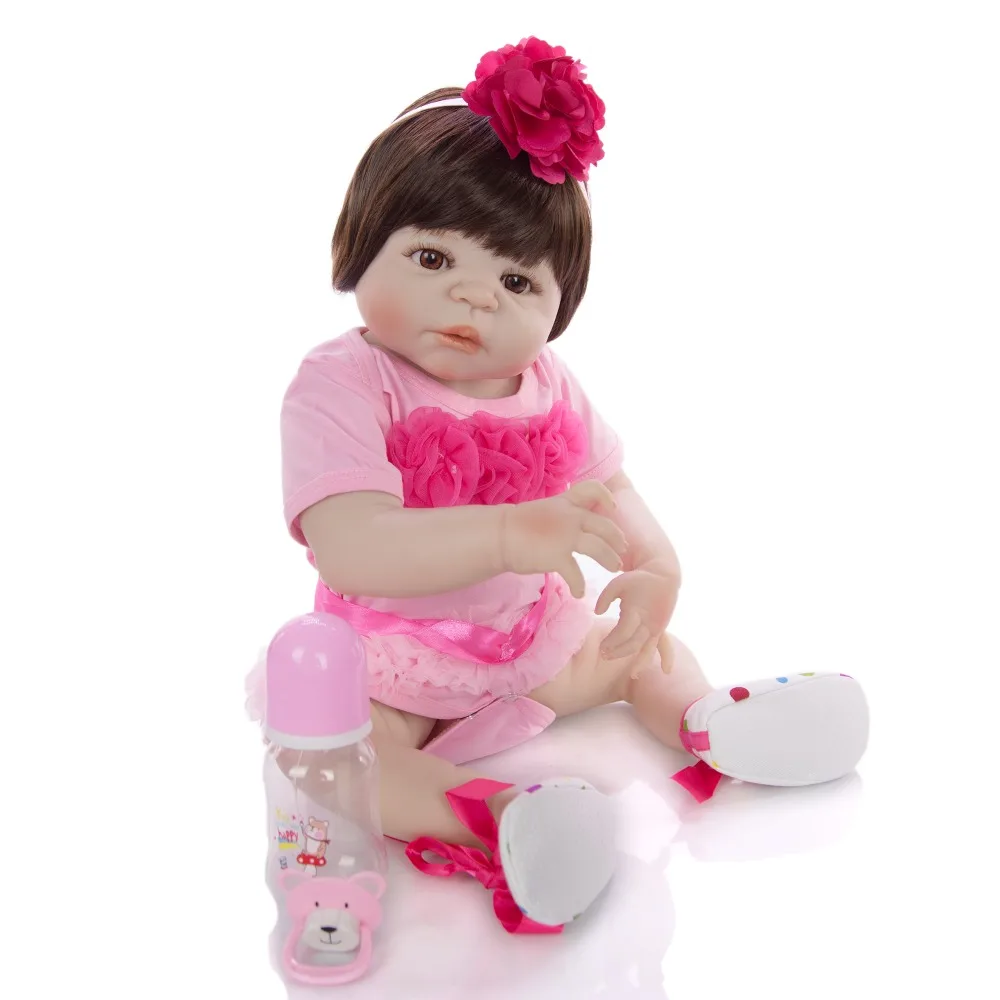 Bebe doll reborn Girl toys full silicone reborn baby doll 23