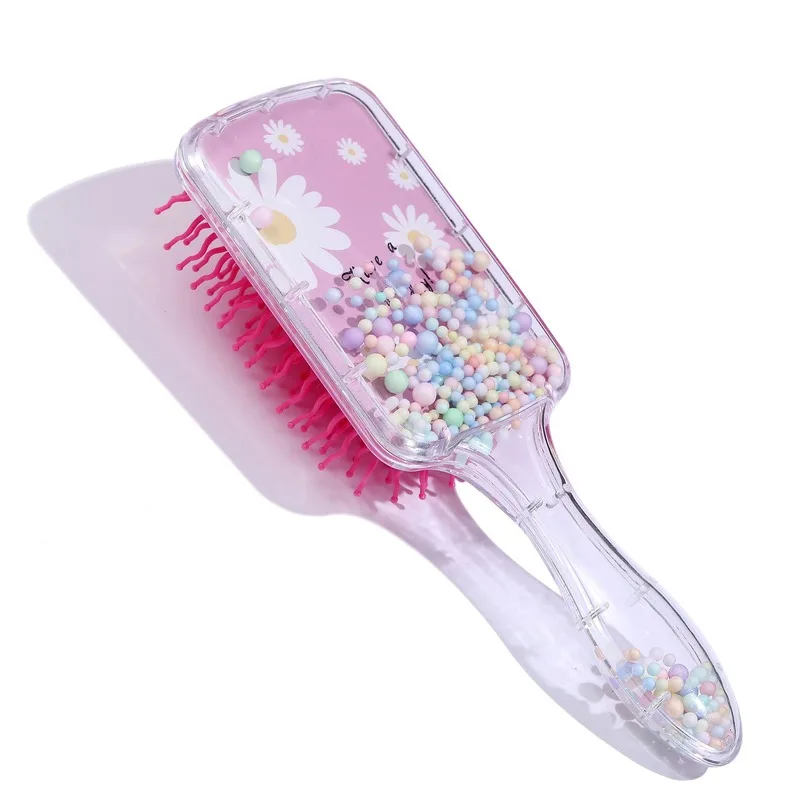 Long Hair Anti-knot Hair Brush Massage Children Comb Cute Girl Comb Carry Daisy Rabbit Portable Parting Comb Pattern Cartoon