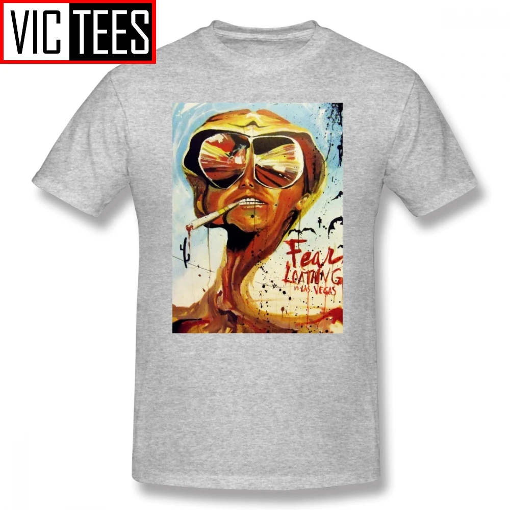 Mens Fear And Loathing In Las Vegas T Shirts Fear And Loathing In Las Vegas T-Shirt Oversized Streetwear Tee Shirt Cotton Tshirt