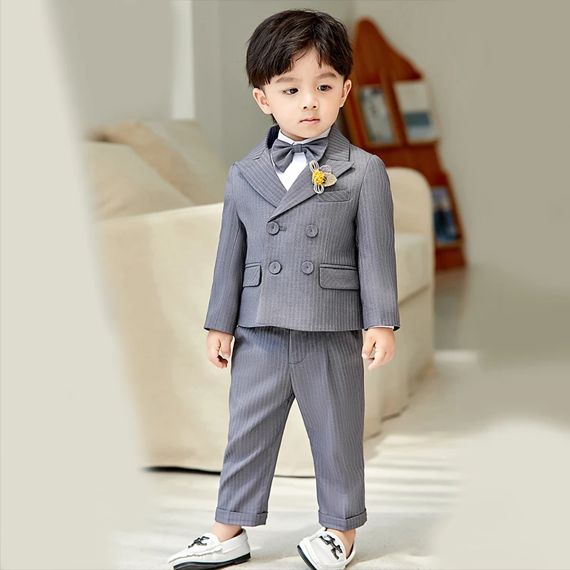 Designer Toddler Boy Clothes Dress Sets Kids Clothes Boys Suits Baby Birthday Small Children's Suit Jacket Boutique Kids Outfit