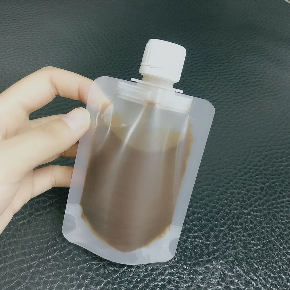 30/50/100ml Packaging Bag Stand Up Pouch Plastic Hand Sanitizer Lotion Shampoo Makeup Container Travel Essentials Refillable Bag