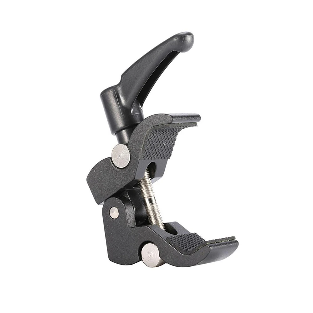 Braçadeira para câmera, super braçadeira de alumínio cnc, com rosca de 1/4 "3/8", monitor lcd, estúdio, luz led, tripé, braço mágico, câmera