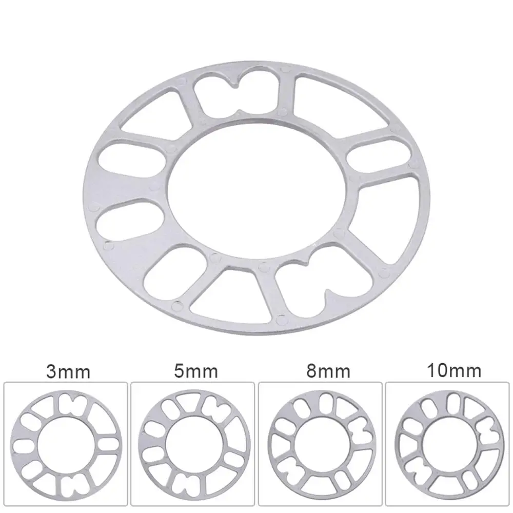 Universal Aluminum alloy Auto Car Wheel Tire Spacers Adaptor Shims Plate 3-10mm FIT 4x100 4x114.3 5x100 5x108 5x114.3 5x120