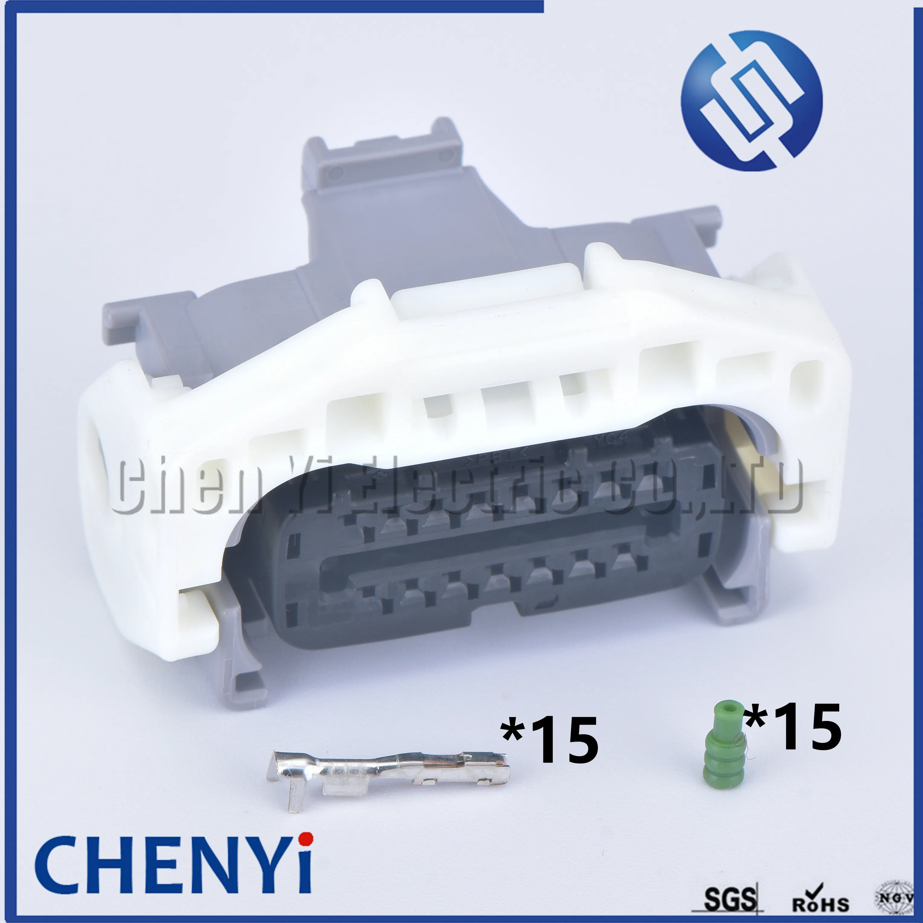 1 set 15 pin waterproof auto connector female 6189-1135 female solenoid valve gearbox oil plate wiring harness 90980-12293