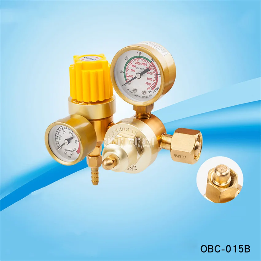 OBC-015B Energy-saving Gas Meter Pressure Reducing Valve Arc Welding Machine Accessories Pressure Reducer G5/8 15Mpa 8mm 25L/min