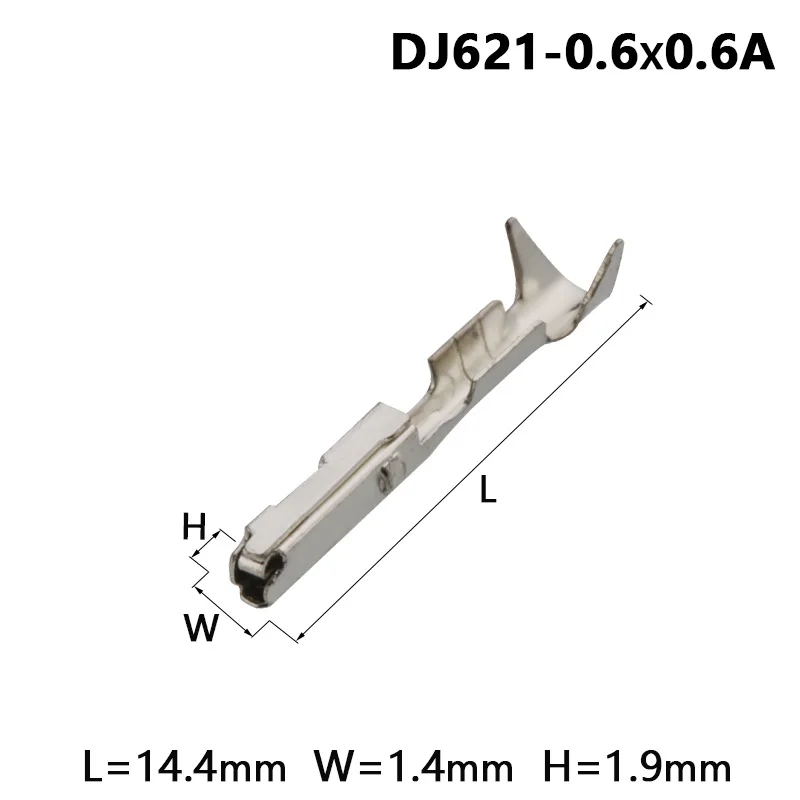 8000 Pcs H62 brass tinned 0.6mm automotive terminal Automotive connector female terminal DJ621-0.6×0.6A