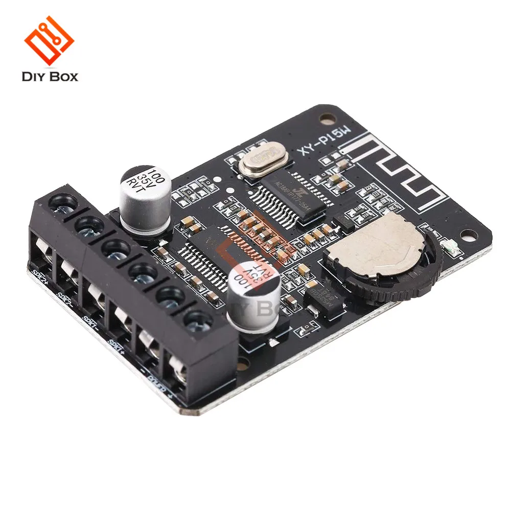 XY-P15W Bluetooth 5.0 Verstärkerplatine 10W/15W/20W DC 12V/24V Digitaler Audio-Leistungsverstärker mit Lautstärkeregelung – Detail 7
