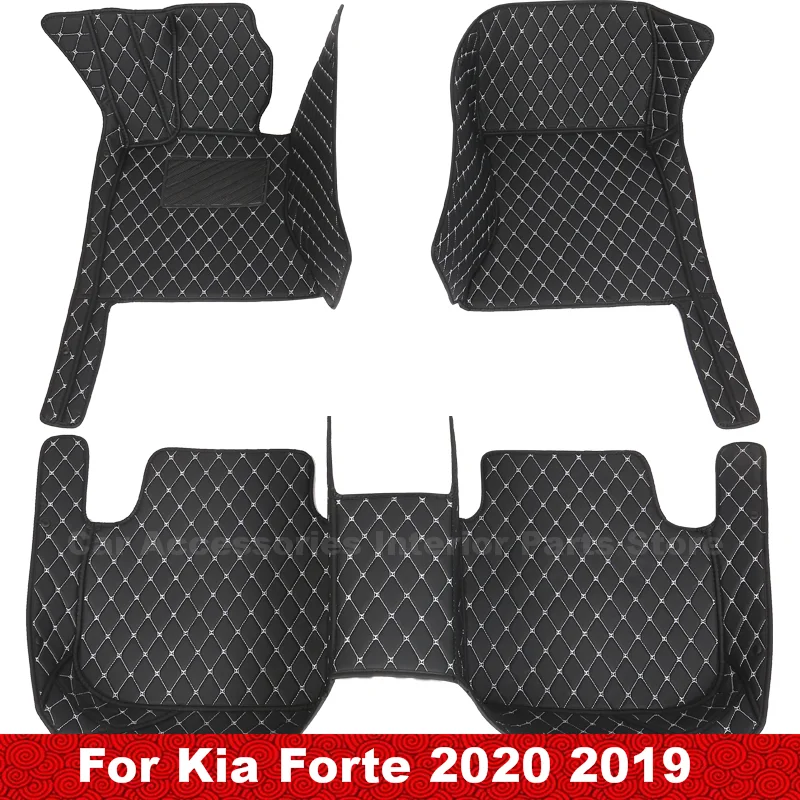 

Car Floor Mats For Kia Forte 2020 2019 Custom Styling Decoration Waterproof Leather Carpets Covers Auto Accessories Cerato