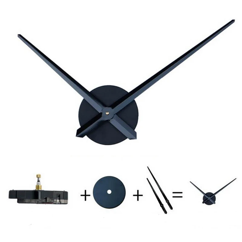 DIY Large Wall Clock Movement Mechanism Clockwork with Pointer Hand for DIY 3D Mirror Wall Clock Replacement Part Accessories