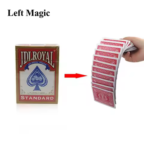 Waterfall Card Magic Tricks Electric Deck (Connection By Invisible Thread) Of Cards Prank Trick Prop Gag Poker Acrobatics Props