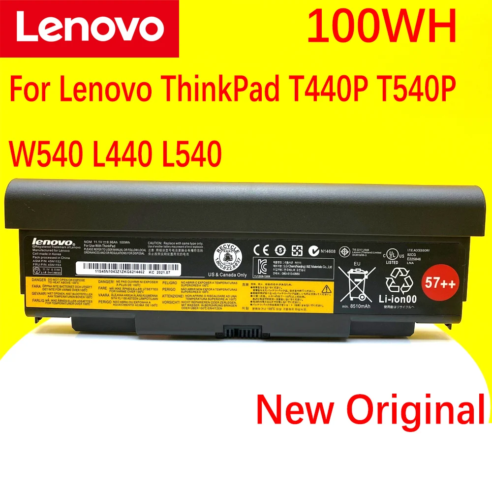 NEW Original Battery For Lenovo Thinkpad T440p T540P 45N1152 45N1153 W540 45N1145 45N1147 45N1149 45N1151 45N1153 L440 L540