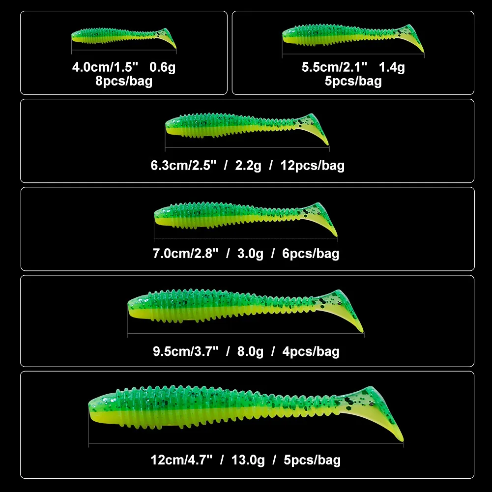 Noeby Soft Lure 7cm 9.5cm 12cm Paddle Tail Silicone Bait Drive Shad Minnow Swimbait Artificial Soft Bait Wobblers Fishing Tackle