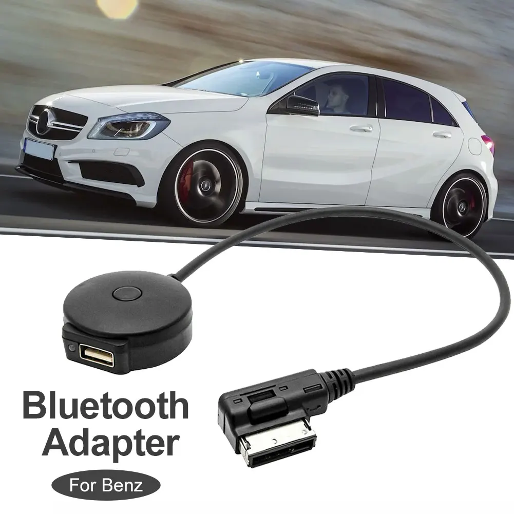 30cm Car USB AUX MMI Music Adapter AUX Bluetooth Cable Plug-and-play Wireless Music Adapter Audio Cable Media Interface For Benz