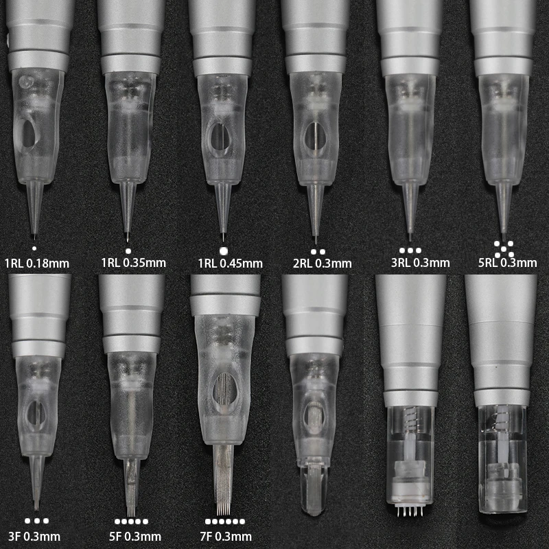 Tattoo Needle Cartridge Safety Professional Disposable Permanent Makeup PMU Machine Microblading Eyebrow Lip Eyeliner Supplies