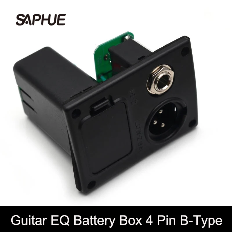 

10pcs Guitar EQ Battery Box 4 Pin B-Type For Acoustic Guitar Equalizer EQ Any Bands