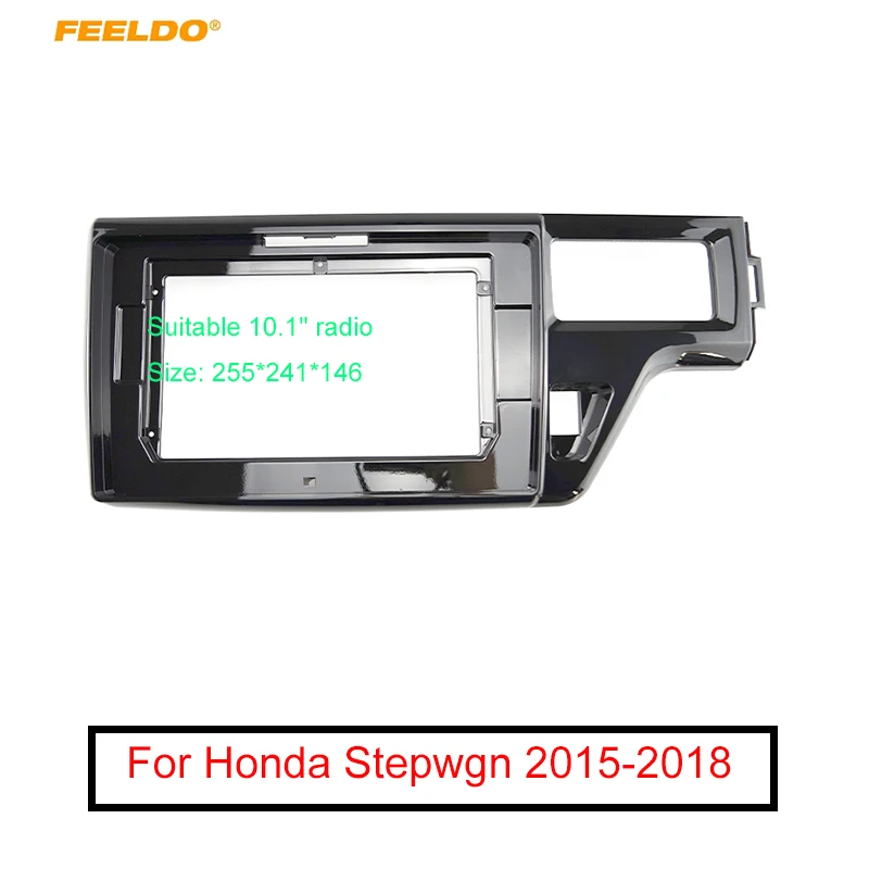 

FEELDO Car Audio Stereo 10.1" Big Screen 2DIN Fascia Frame Adapter For Honda Stepwgn DVD Player Dash Fitting Panel Frame Kit