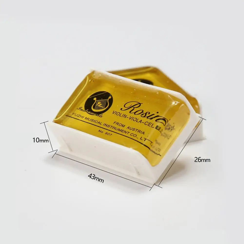 Transparent Yellow Rosin Resin Colophony Rectangle Cello Accessories Bowed Erhu Viola Violin String Box Violin Accessories