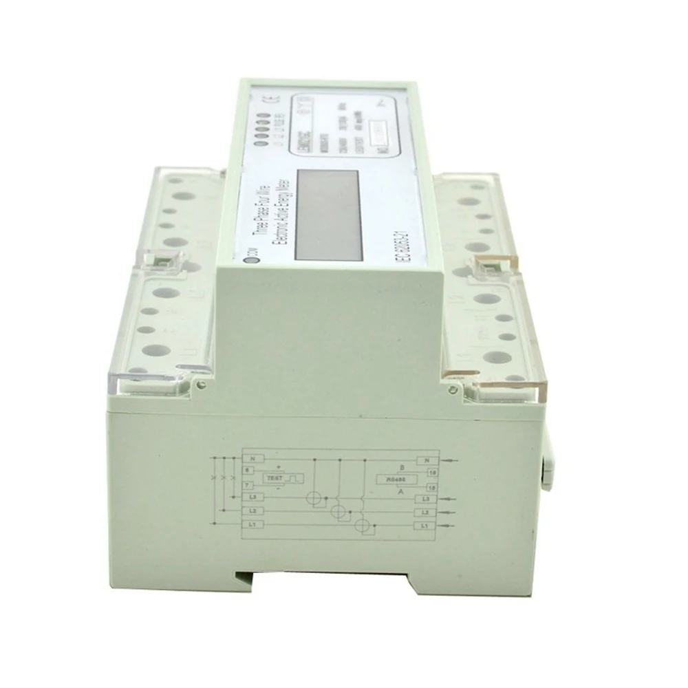 Din RailสามเฟสพลังงานแบบพกพาDigital LCD Modbus RTU 20(120) 230/400V