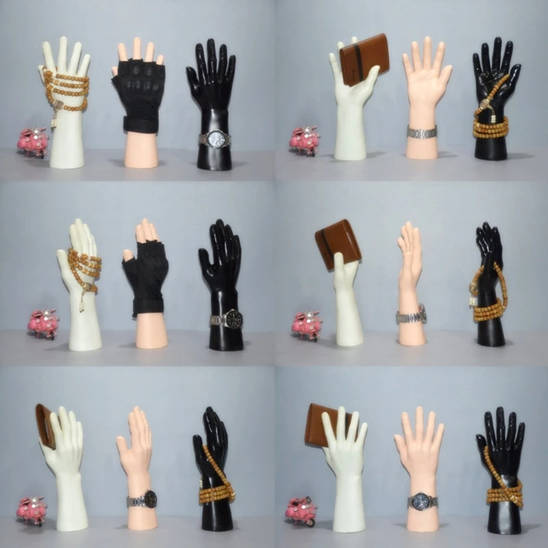 Male Men Mannequin Hand Display Jewelry Bracelet Ring Glove Stand Holder Show