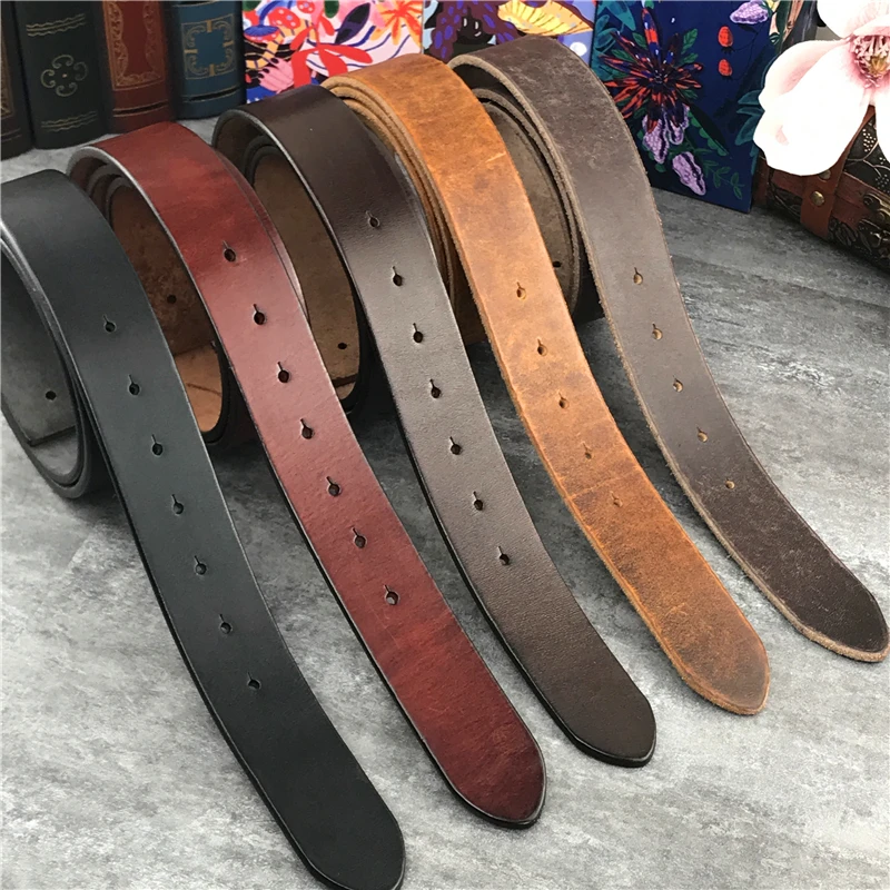 Super Thick Top Quality Genuine Leather Luxury Belts Without Belt Buckle Men Belt Male Strap Ceinture Belt Men 95-125CM SP01