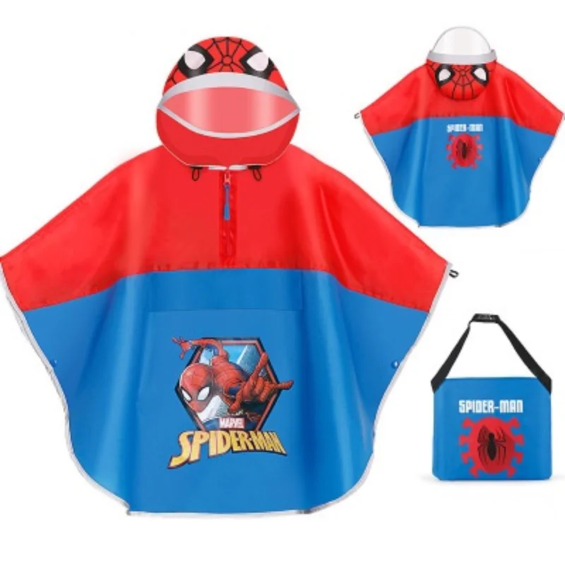 Disney Mickey Children Raincoat Kids Cute Waterproof Child Rain Coat Cover Poncho Hooded Impermeable Rainwear