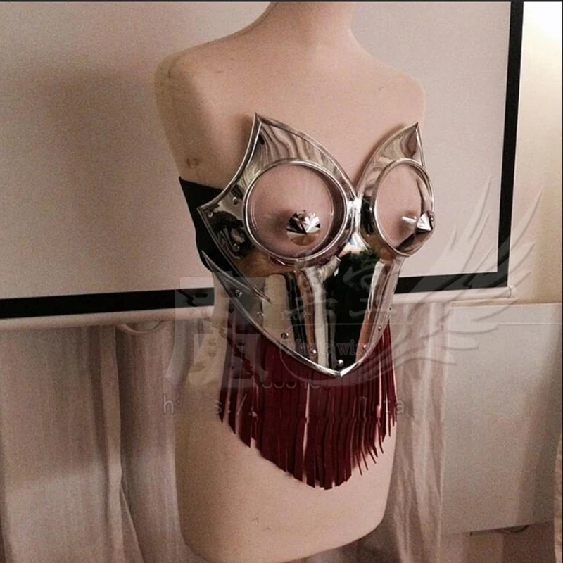 Model wybiegu klub nocny bar technologia sexy gogo kobiecy kołnierzyk taniec DS piosenkarka DJ kostium taneczny kostiumy pokazowe