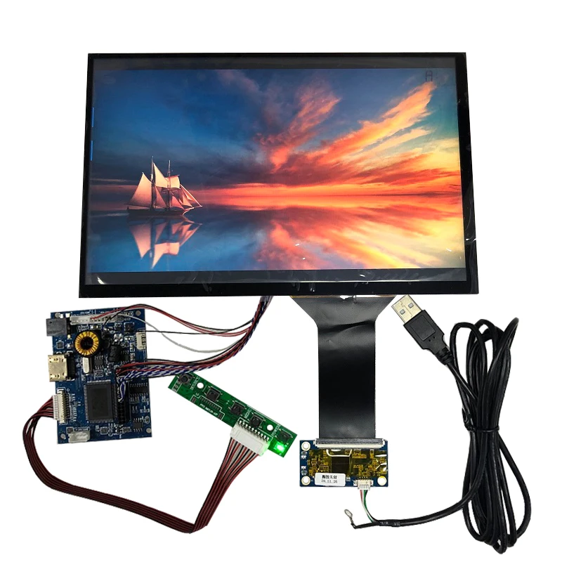 

10.1 inch display capacitive touch module kit1280x800 IPS HDMI LCD Module Car Raspberry Pi 3 10 point capacitive touch Monitor