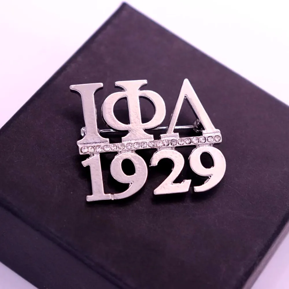 Custom Made Metal Greek Sorority Letters Founder 1929 Iota Phi Lambda Brooch Pin Jewelry for Gift