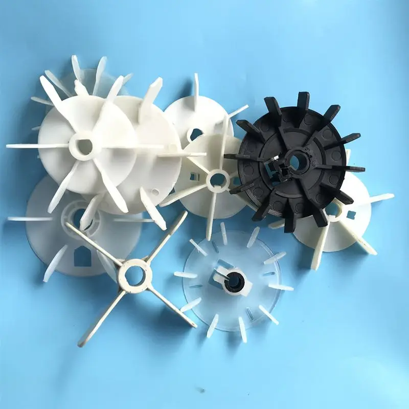 2pcs Motor Replacement Parts D Axis Motor Cooling Blade Motor Plastic Fan Blade High Temperature Resistance Pump Motor Blades