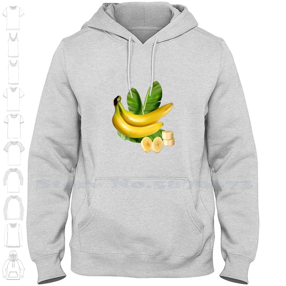 The Banana Long Sleeve Hoodie Sweatshirt The Banana Fruit Fall Spring Summer Delicious Pomegranate Juice Freshness