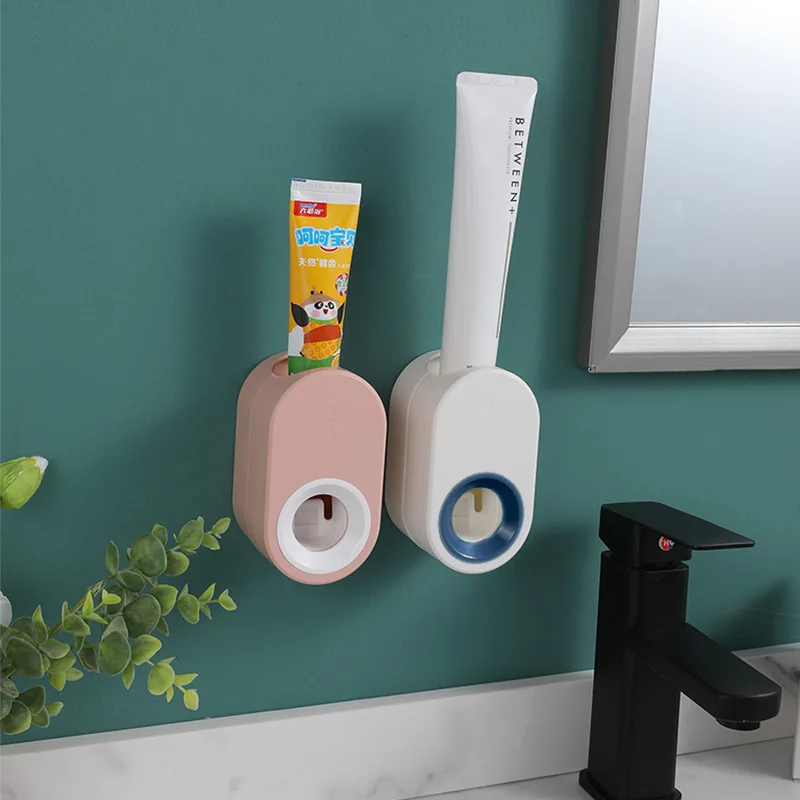 luluhut Squeezer for toothpaste Automatic toothpaste dispenser Wall mounted toothpaste holder Lazy dispenser for toothpaste