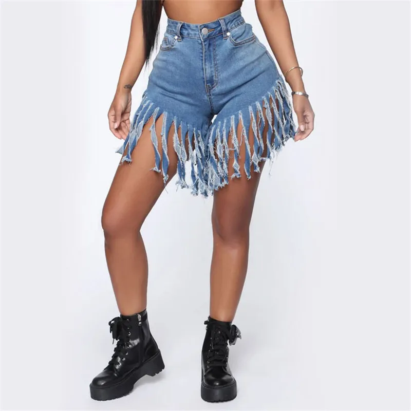 New arrival trendy woman tassel denim shorts fashion sexy jeans shorts Skinny summer shorts S-3XL drop shipping