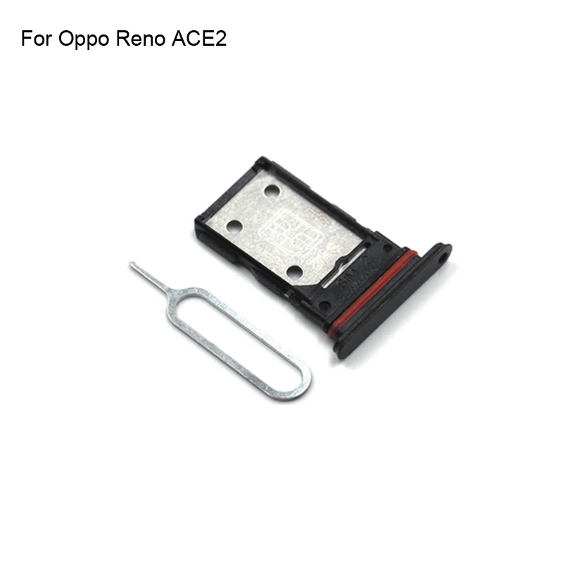 For OPPO Reno ACE2 5G SIM Card Tray + Micro SD Card Tray Holder Slot Adapter Socket For OPPO Reno ACE 2 5G Replacment Parts