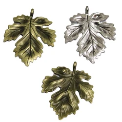 20Pcs Maple Leaf Charms 41*34.5MM Antique Bronze Plated Pendants Zinc Alloy DIY Jewelry Accessories