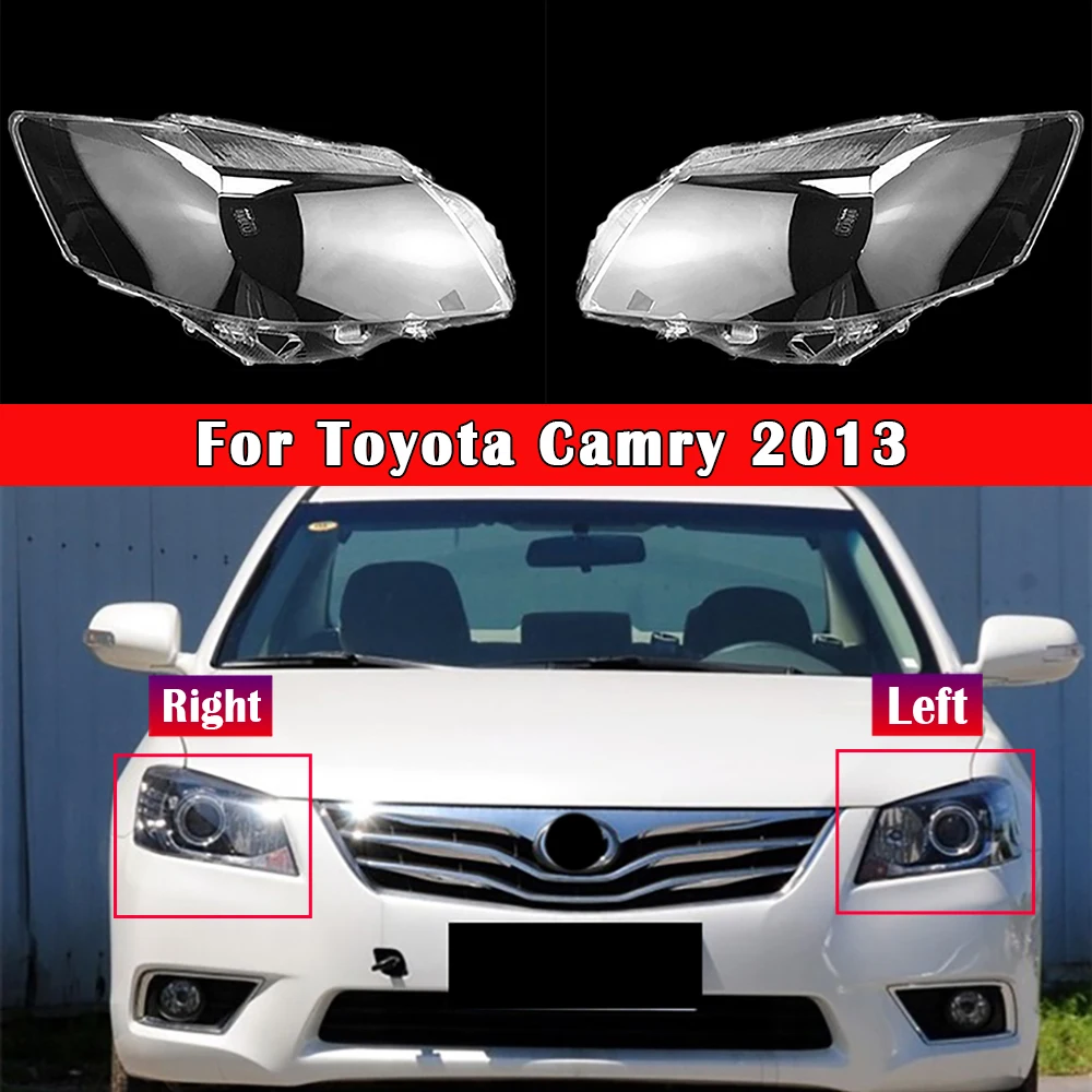 

For Toyota Camry 2013 Front Headlamp Lamp Cover Transparent Headlight Shell Lens Plexiglass Replace The Original Lampshade