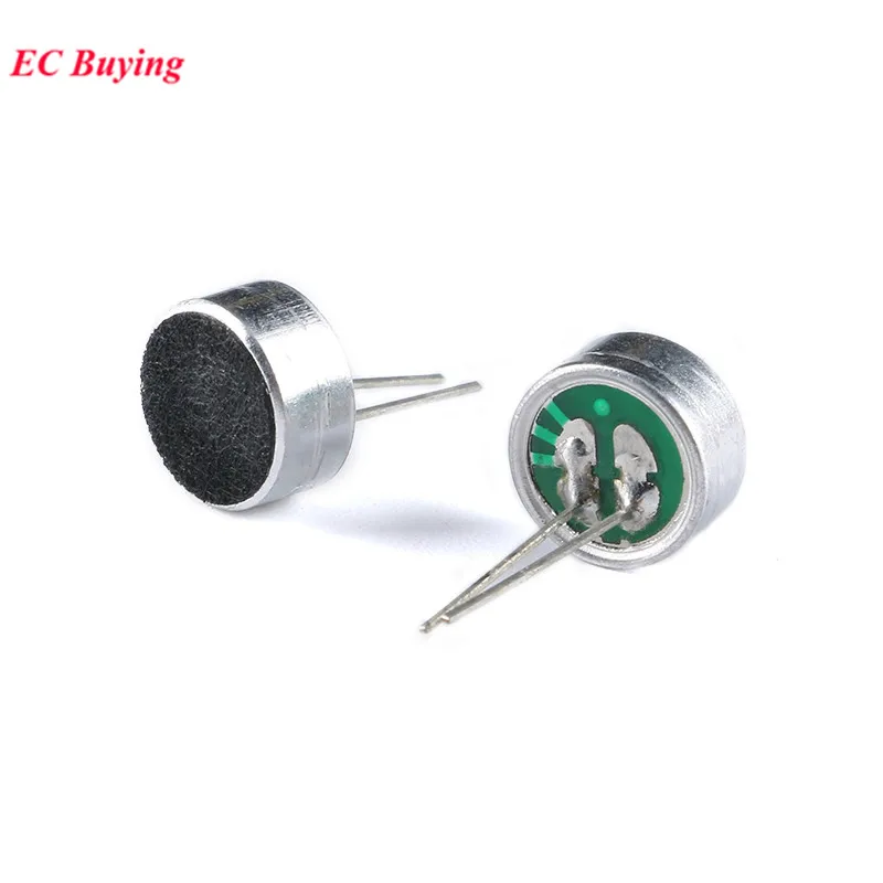 2Pcs-100Pcs 9x4.5mm 9745 Microphone 60dB MIC Condenser Electret Microphone with 2 Pin Pick-up 9mm*4.5mm MP3 Accessories