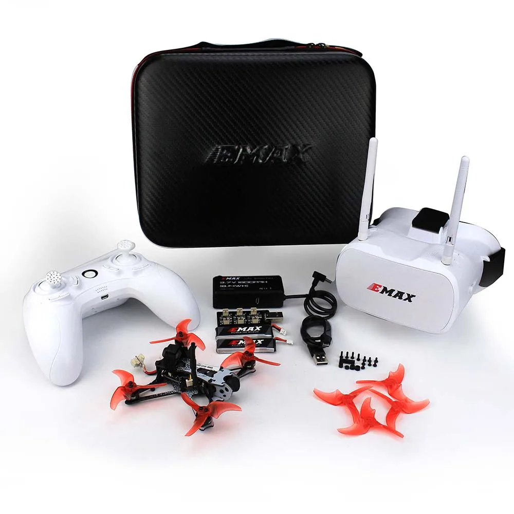 Emax Official Tinyhawk II 2 Freestyle FPV Racing Drone Kit RunCam Nano2 37CH 25/100/200mW VTX 2S-FrSky Quadcopter With Goggle