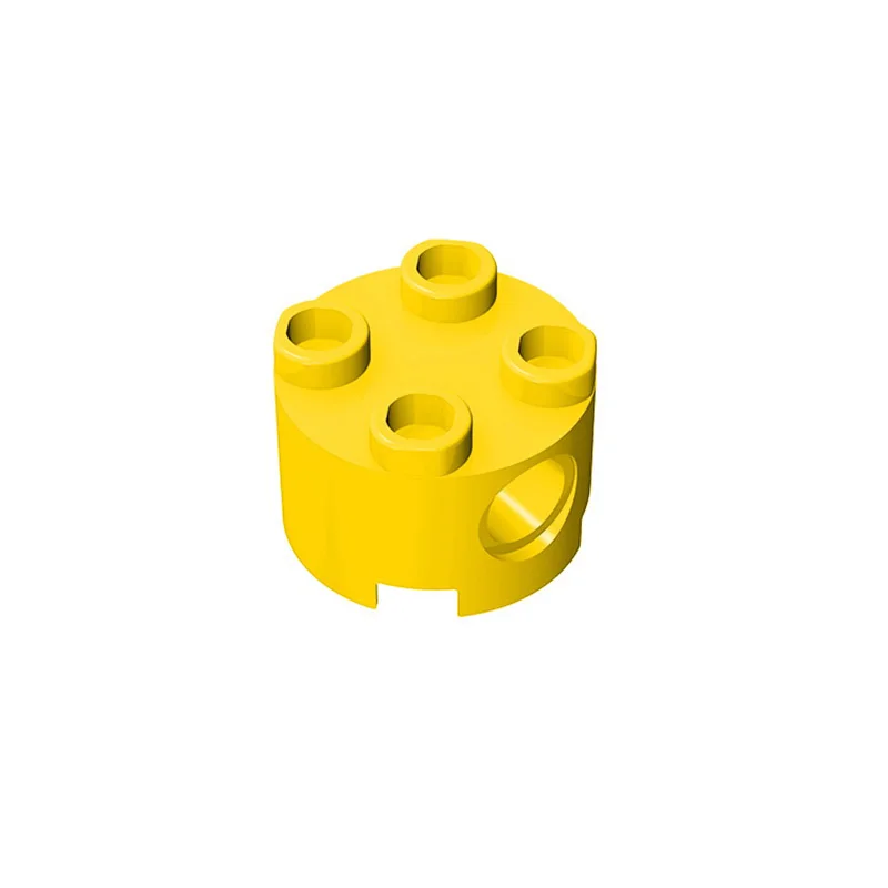 10pcs MOC Brick Parts 17485 79566 Brick Round 2 x 2 with Pin Holes Compatible Building Block Particle DIY Kid Brain Toy Gift