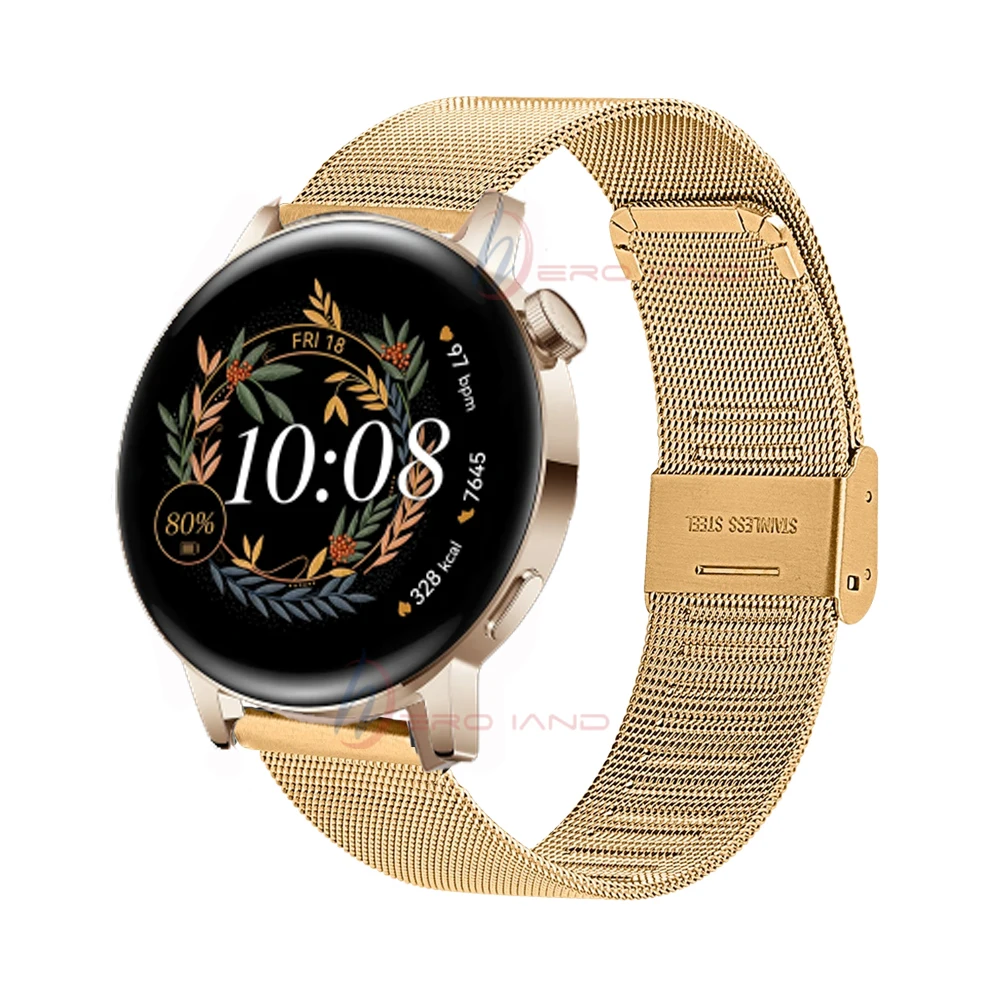 Metal Watch Band For Huawei Watch GT3 42mm 46mm Wrist Strap For Huawei Watch 3 Pro GT2 GT3 Stainless Steel Wristband Bracelet