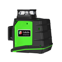 12 Lines 3D Cross Line Laser Level Self-Leveling 360 Degree Vertical amp Horizontal Cross Green Beam Line USB Charging